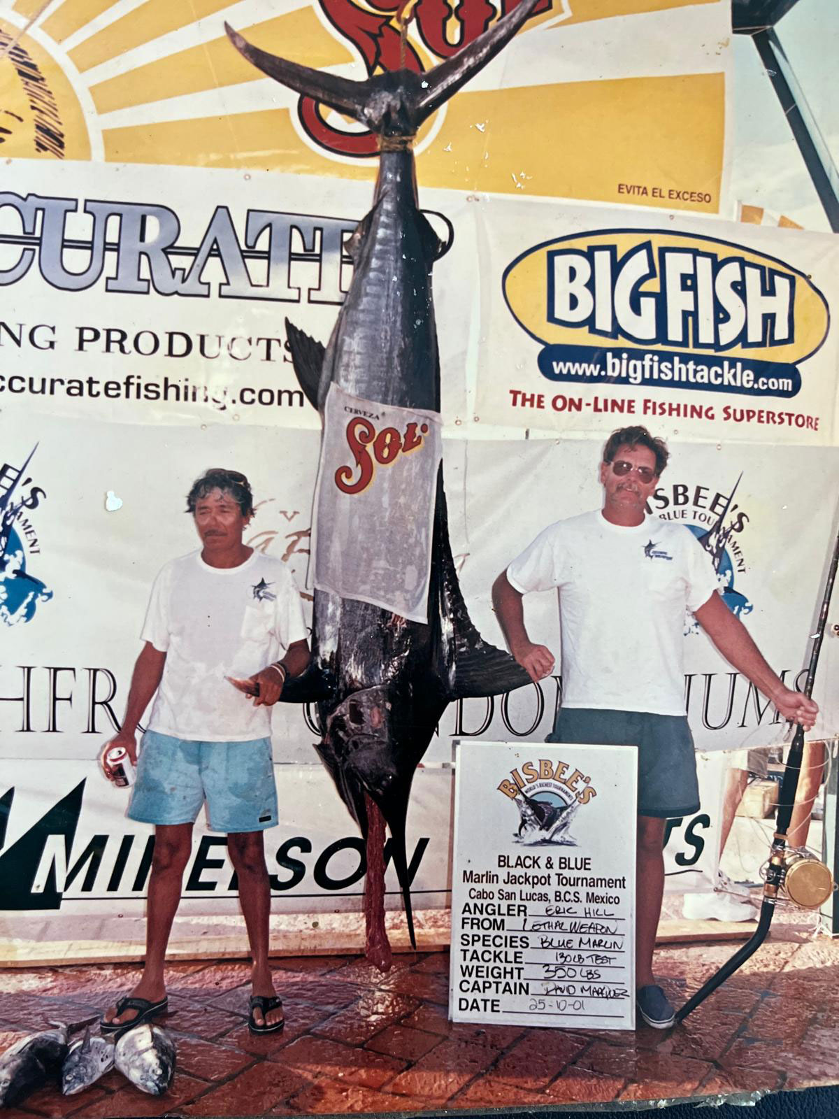 One memorable moment was when we secured 3rd place in the Bisbee Tournament. It took us 35 minutes to catch the huge fish, reeling it in right from the mouth using bait. ----